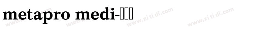 metapro medi字体转换